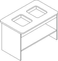 Стол для занятий (центр воды и песка)