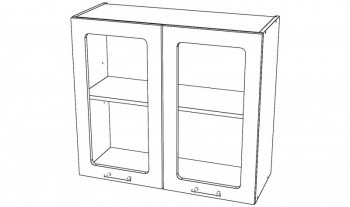 Шкаф навесной 2стекл.дв