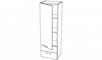 Пенал настольный 2ящ., 1гл.дв ЛЕВ/ПРАВ