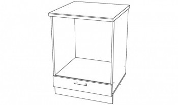 Тумба под духовой шкаф с полкой для противней, ЛДСП