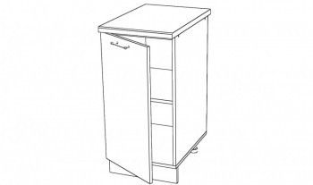 Тумба с полкой 1гл.дв ЛЕВ/ПРАВ, ЛДСП