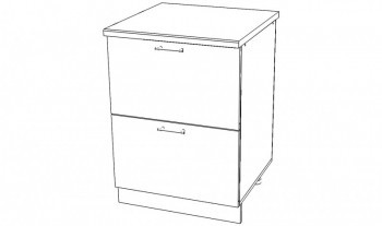 Тумба с 2мя ящиками, ЛДСП