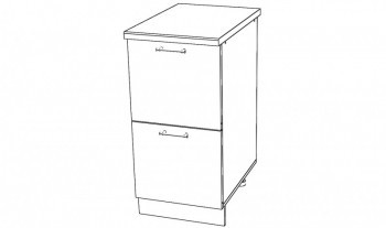 Тумба с 2мя ящиками, МДФ Модерн