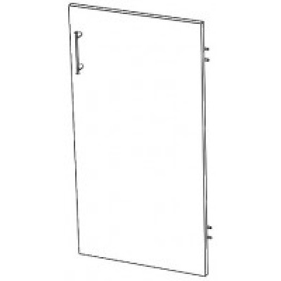 Дверь низкая ЛДСП (Бук-С)