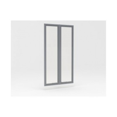 Комплект дверей в алюминиевом профиле 766*788, стекло тонированное (серия Статус)