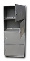 Шкаф, 4 секции по приказу МО РФ № 120, 600*500*1500 мм, замок ключевой