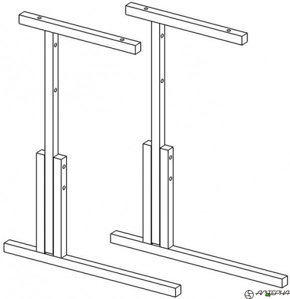 Каркас стола с регулировкой высоты №3-5