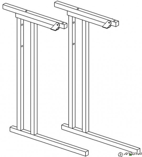 Каркас стола с регулировкой угла наклона, без регулировки высоты