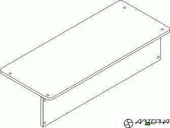 Столешница двухместная