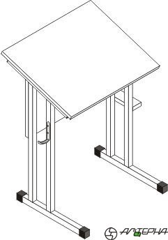 Стол ученический для кабинета черчения, 850*500*760 мм