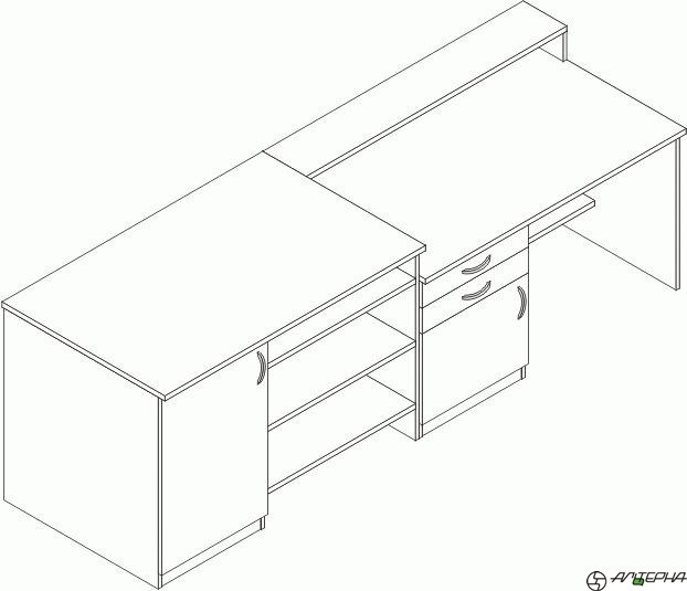 Стол демонстрационный, 2400*750*900 мм