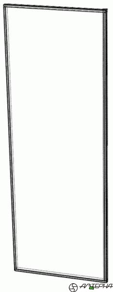 Двери из ЛДСП со стальным профилем 