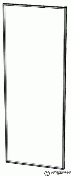 Двери из ЛДСП со стальным профилем 