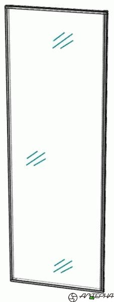 Двери из ЛДСП со стальным профилем 