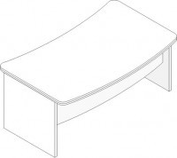 Стол для руководителя, 1800*1100*754 мм  
Серия Лауреат