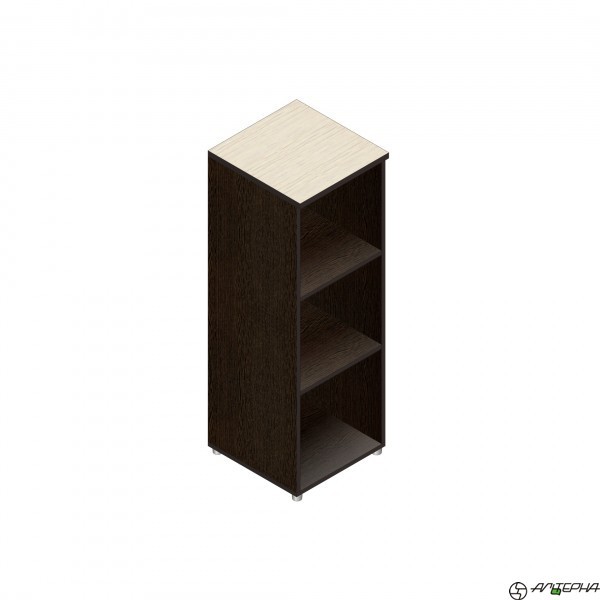 Шкаф для документов средний, открытый, 3 полки, регулируемые опоры, 402*418*1192 мм  Серия Референт