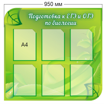 Стенд «Техника безопасности на уроках биологии», 950*900 мм