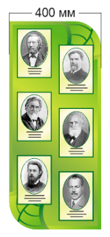 Стенд «Портреты биологов», 400*900 мм