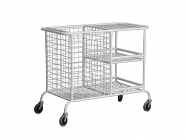 Тележка внутрикорпусная ТВо-01 МСК-507, 1020*500*880 мм, глубокая корзина, 3 полки