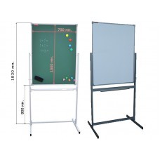 Доска поворотная 1500*1200, мел/маркер (1 элемент)