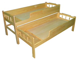 Кровать детская двухъярусная выкатная Бюджет