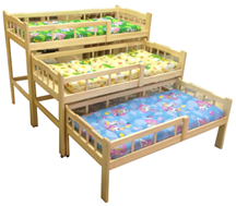 Кровать детская трехъярусная выкатная Бюджет