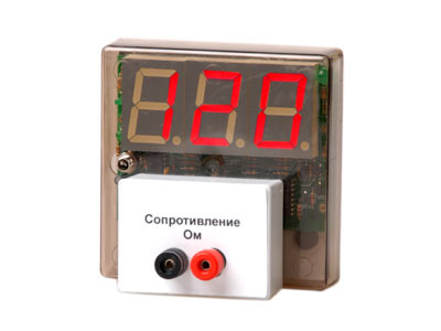 Прибор для измерения активного сопротивления в электрических цепях (омметр цифровой)