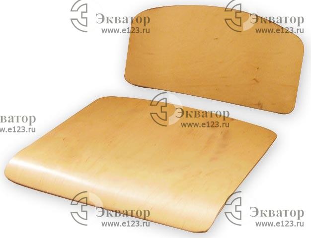 Комплект сидение+спинка для ученического стула, гнуто-клееная фанера