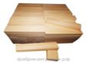 Строительный набор из дерева «Брусочки» 128 шт.