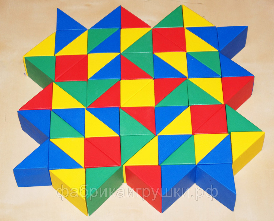Мозаика  - Цветные призмы 80 шт.