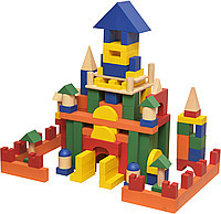 Конструктор детский настольный из дерева РАЗВИТИЕ РЕБЕНКА - 163 элемента
