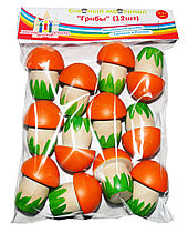 Счетный материал ГРИБЫ 12 шт