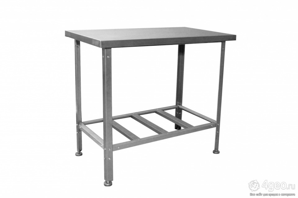 Стол производственный без борта Ш1000* Г800*В860, Каркас уголок и СПН полка решетка из нержавеющей
стали