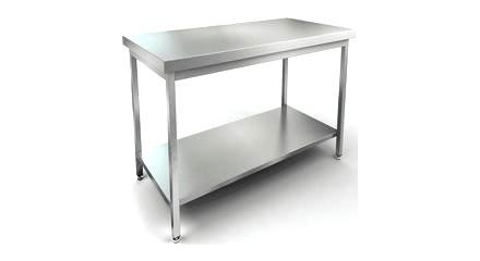 Стол производственный без борта Ш1200* Г700*В860, Каркас уголок и СПН полка сплошная из нержавеющей
стали
