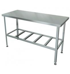 Стол производственный без борта Ш1500* Г600*В860, Каркас и СПЛ полка решетка из оцинкованной стали