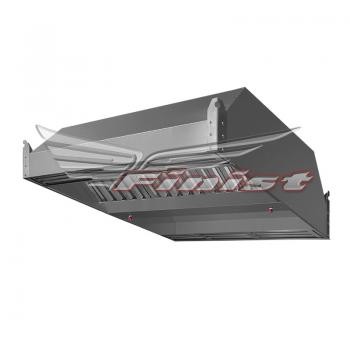 Зонт приточно вытяжной нержавеющий островной (центральный)  1000*1600*400 мм