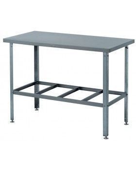 Стол производственный сварной. Каркас - нержавеющая труба, полка решетка из нержавеющей стали 1000х800х860