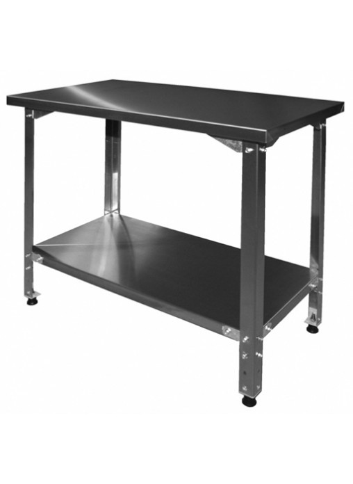 Стол производственный разборный. Каркас из оцинкованной стали, полка сплошная из нержавеющей стали 1000*800*860