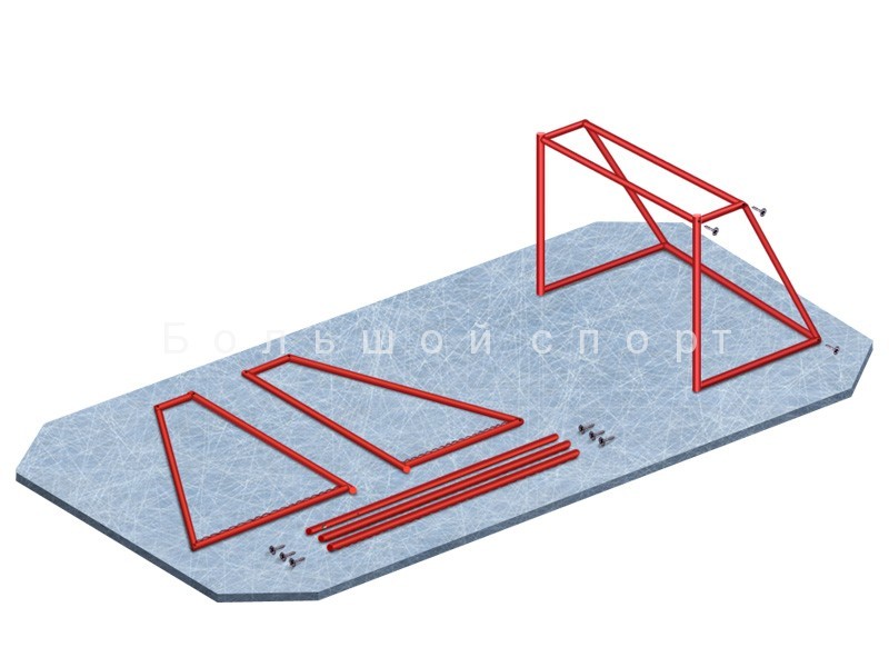 Ворота хоккейные тренировочные разборные, пара