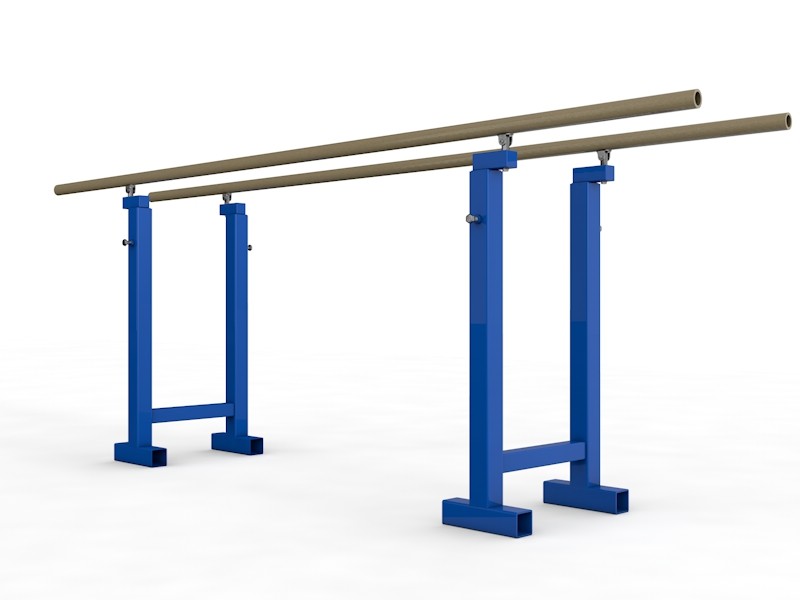 Брусья гимнастические уличные с регулируемой высотой, длина 3500 мм