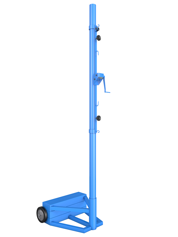 Стойки волейбольные мобильные со стаканами, высота 2550 мм