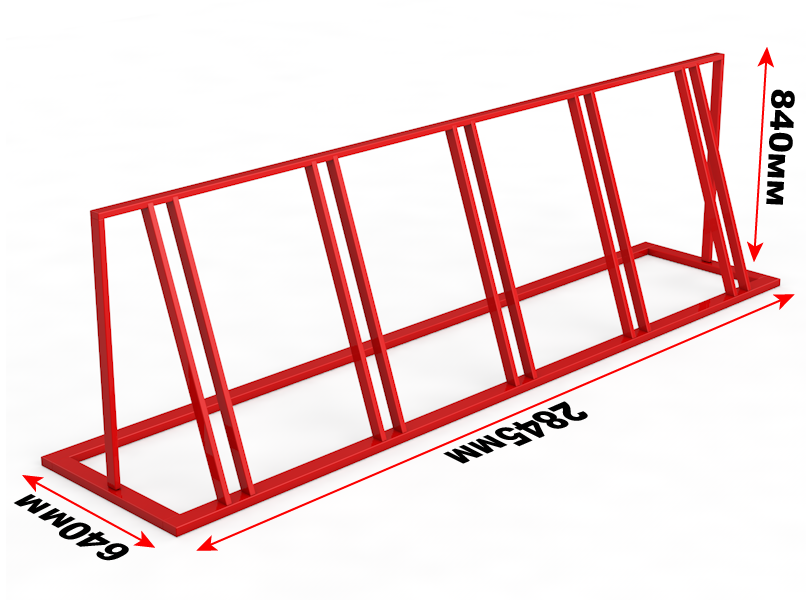 Велопарковка на 5 мест, 2845*640*840 мм