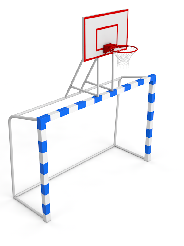 Стойка баскетбольная мобильная АND 1(США) Slam Jam, 3000*1000*2000 мм