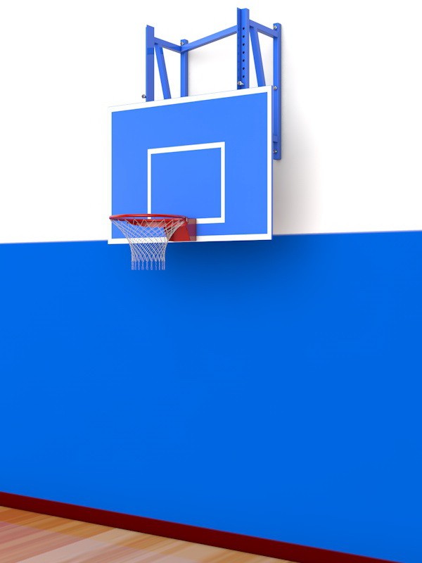 Щит баскетбольный с регулировкой высоты,  1200*900 мм, оргстекло тощина 10 мм