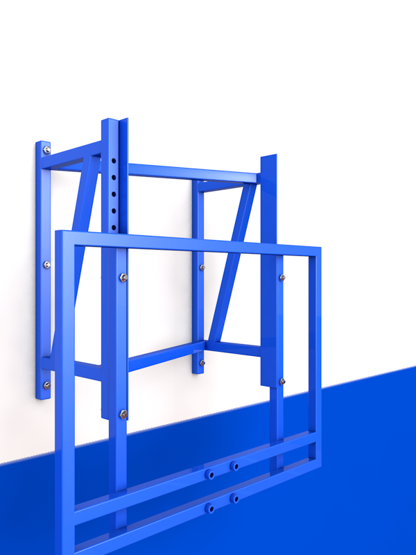 Ферма баскетбольная настенная с регулировкой высоты, вынос щита 500 мм