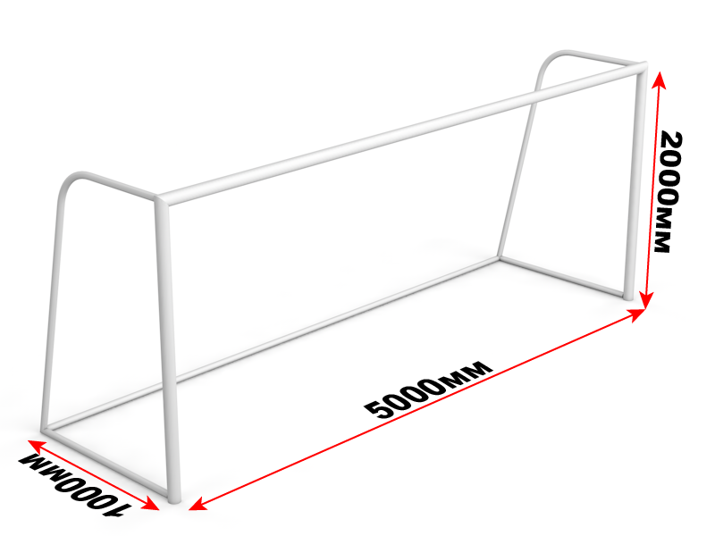 Ворота юниорские/тренировочные/пляжные, 5000*1000*2000 мм