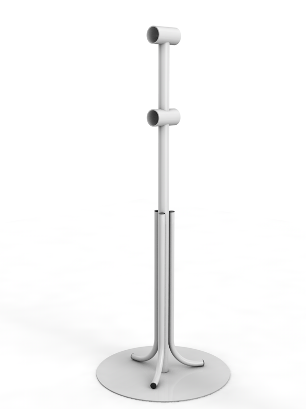 Кронштейн мобильный двухрядный, с круглым основанием