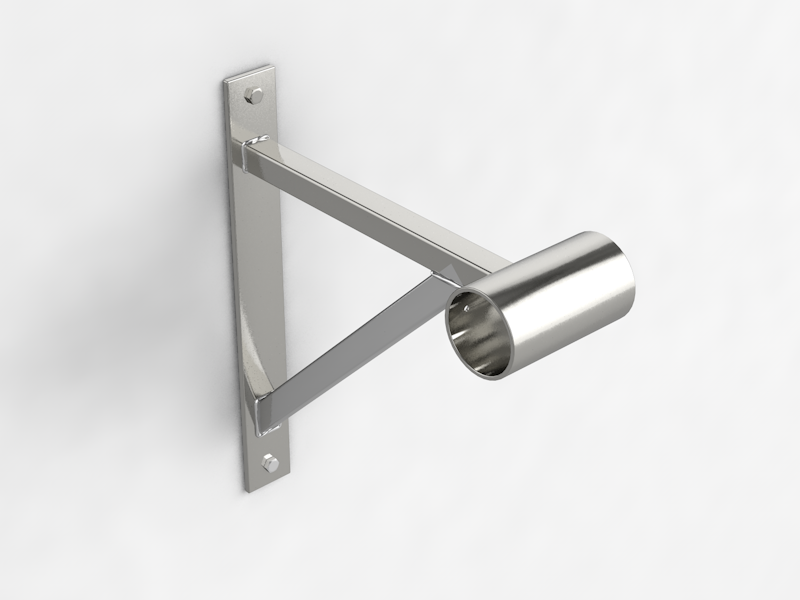 Однорядный наcтенный кронштейн, нержавеющая сталь