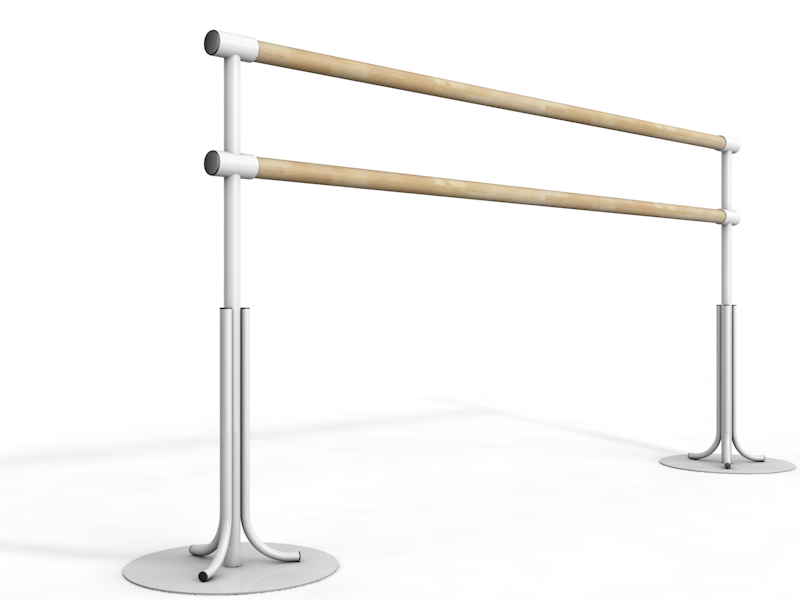 Двухрядный мобильный станок на круглом основании утяжеленный