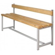 Скамья для раздевалок со спинкой 2м